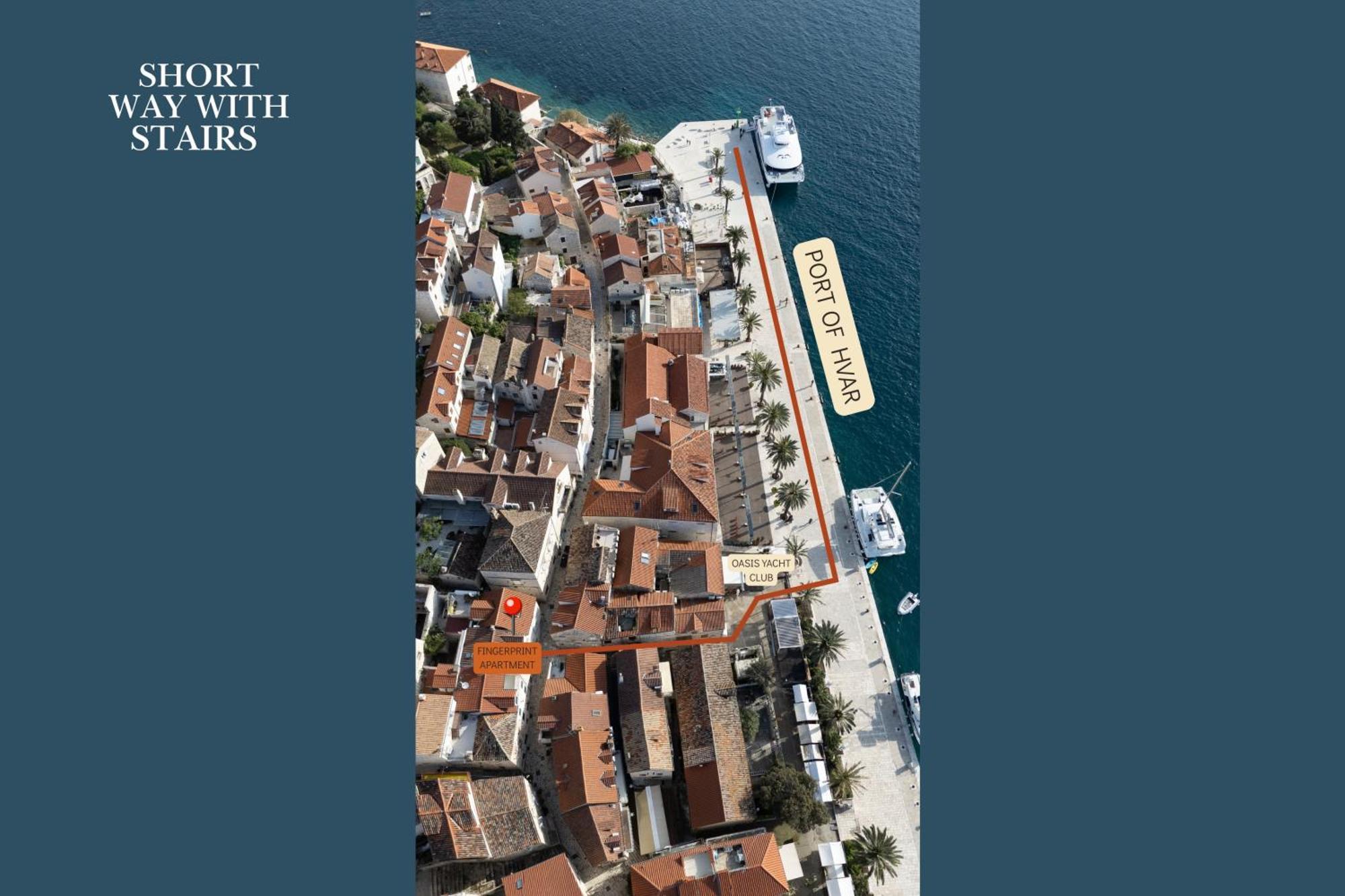 Fingerprint Central Apartment 5 Min From Center & Beach Hvar Town Buitenkant foto